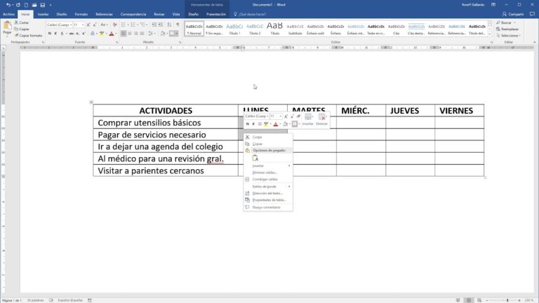 Optimiza tus tareas con el cronograma de actividades en plantilla Word